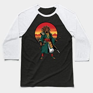 Yasuke: African Samurai Sunset Baseball T-Shirt